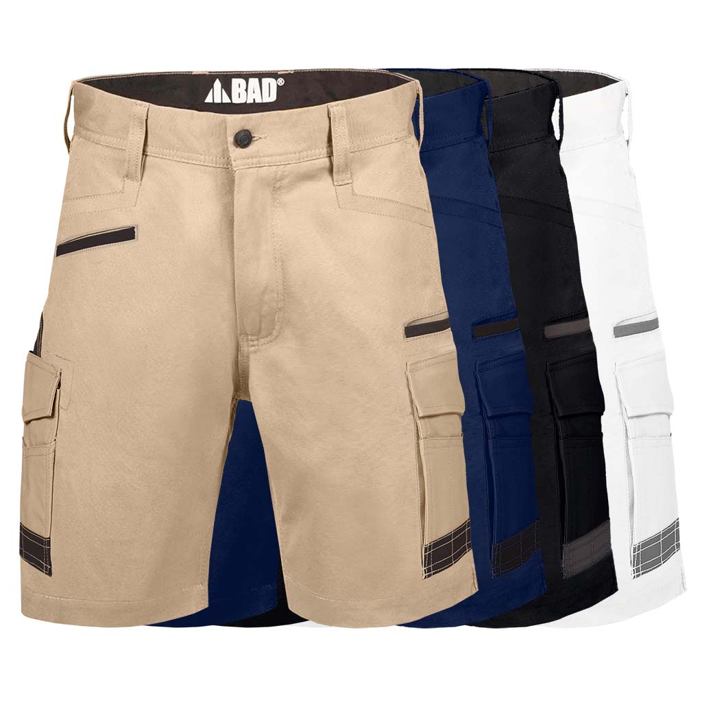 BAD ATTITUDE™ SLIM FIT WORK SHORTS BREATHABLE DESIGN