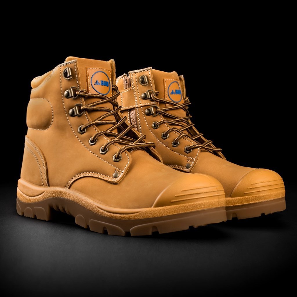 BAD STORM™ ZIP SIDE SAFETY WORK BOOTS STEEL TOE PROTECTION