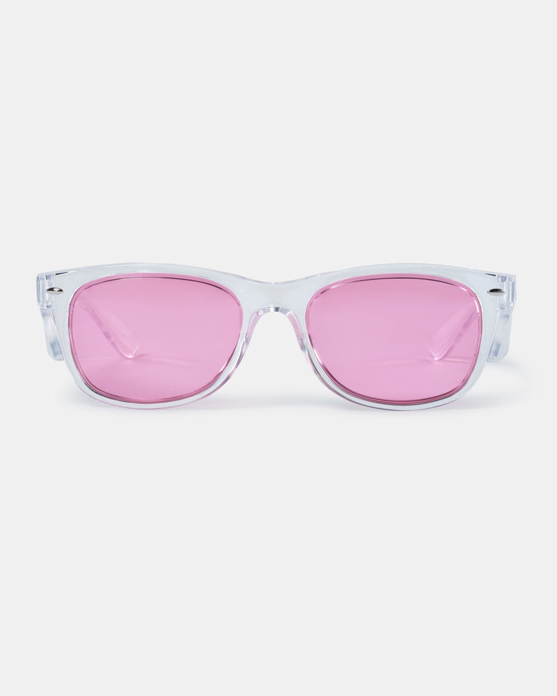 BAD LUCID™ POLARISED SAFETY SUNGLASSES (CLEAR/PINK) - BAD WORKWEAR