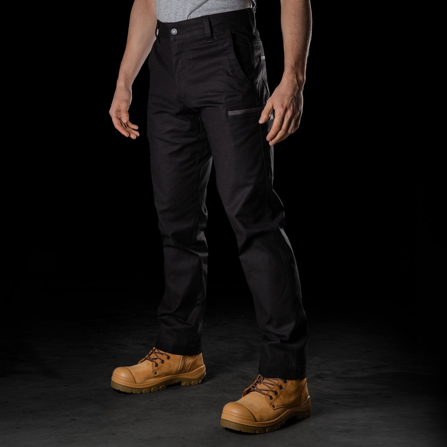 Black slim 2024 work pants