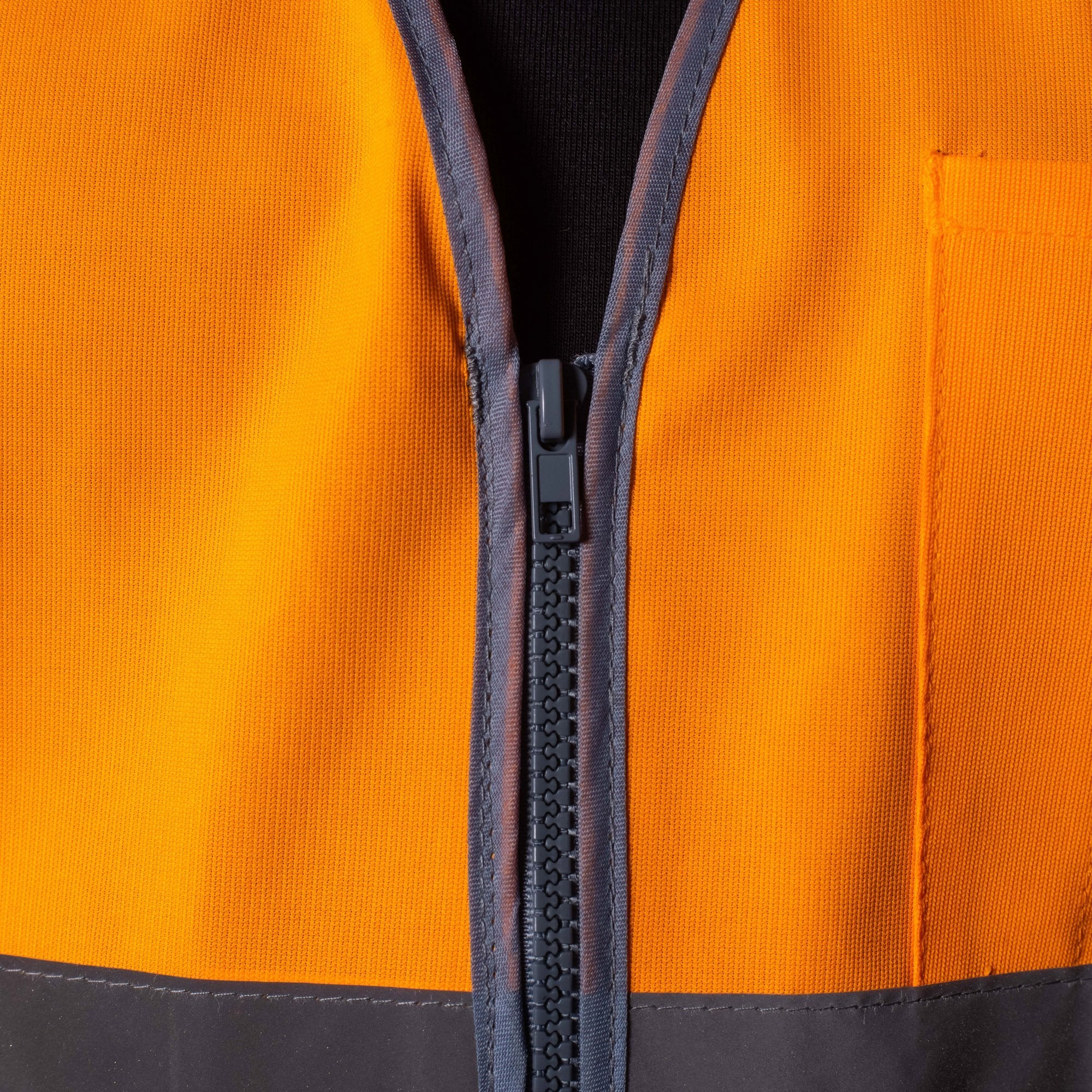BAD® HI-VIS DAY/NIGHT ZIP SAFETY VEST | RAIL APPROVED