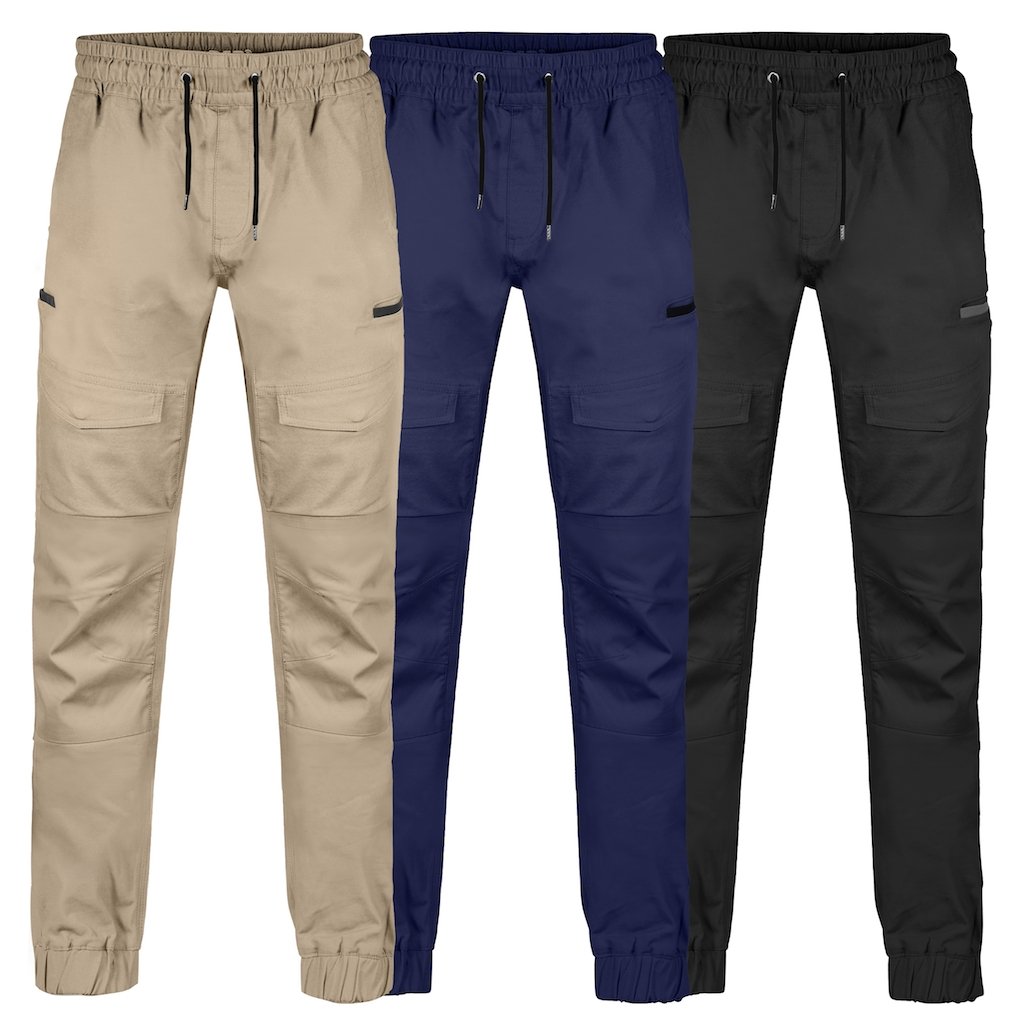 BAD SAVIOUR™ CUFFED ELASTIC WAIST WORK PANTS SHOP NOW