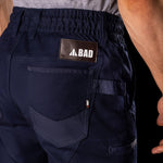BAD SAVIOUR™ CUFFED ELASTIC WAIST WORK PANTS WITH 3M TAPE - BAD WORKWEAR