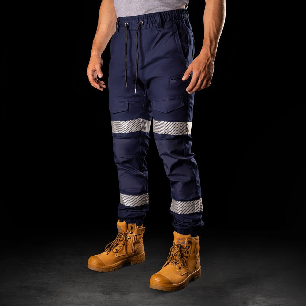 Mens Work Trousers Combat Multi Pockets Cargo Elasticated Stretch Waist  M3XL  eBay