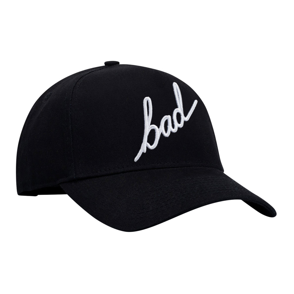 BAD SNAPBACK A-FRAME HAT WITH SCRIPT 3D EMBROIDERY