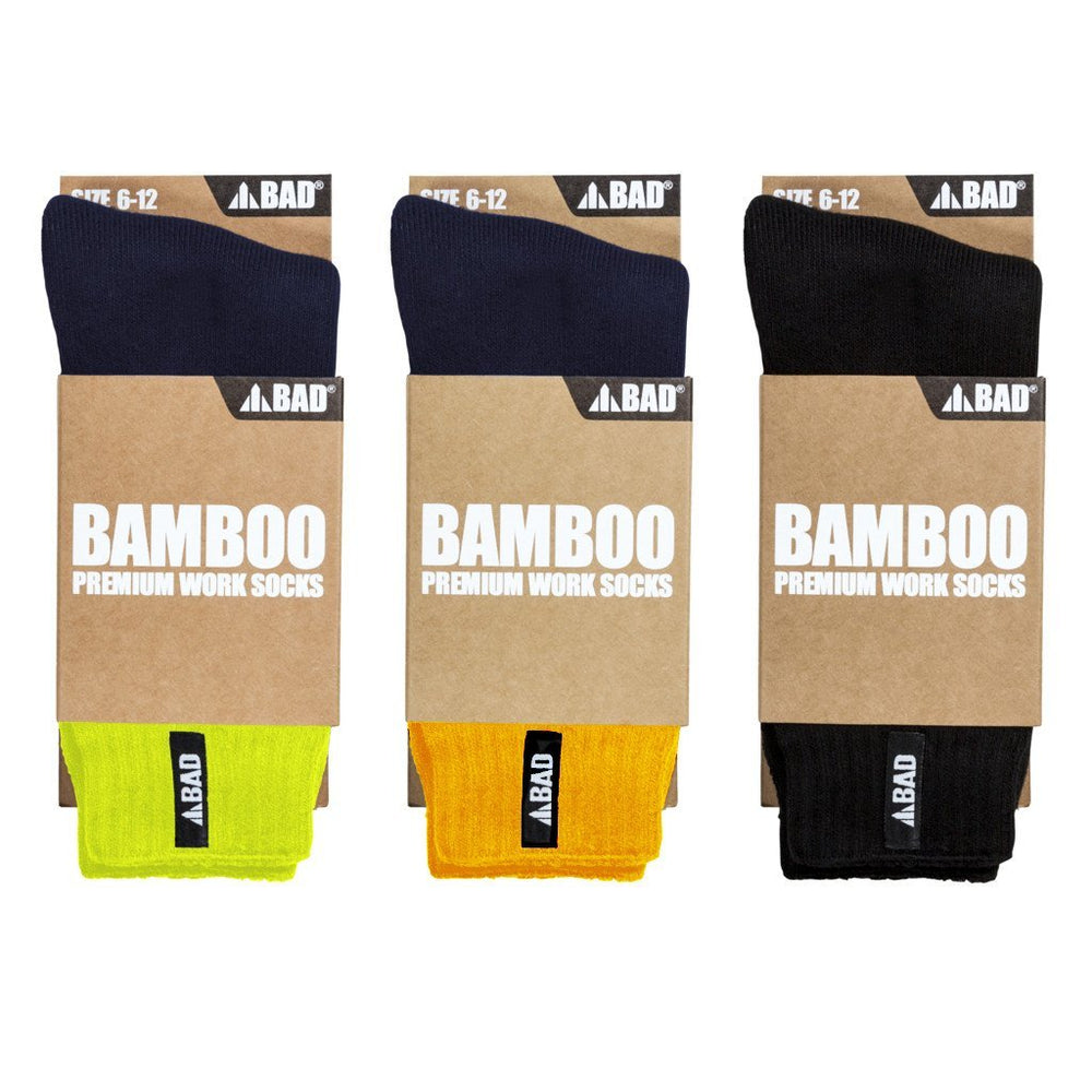 BAMBOO WORK SOCKS (1 PAIR) - BAD WORKWEAR
