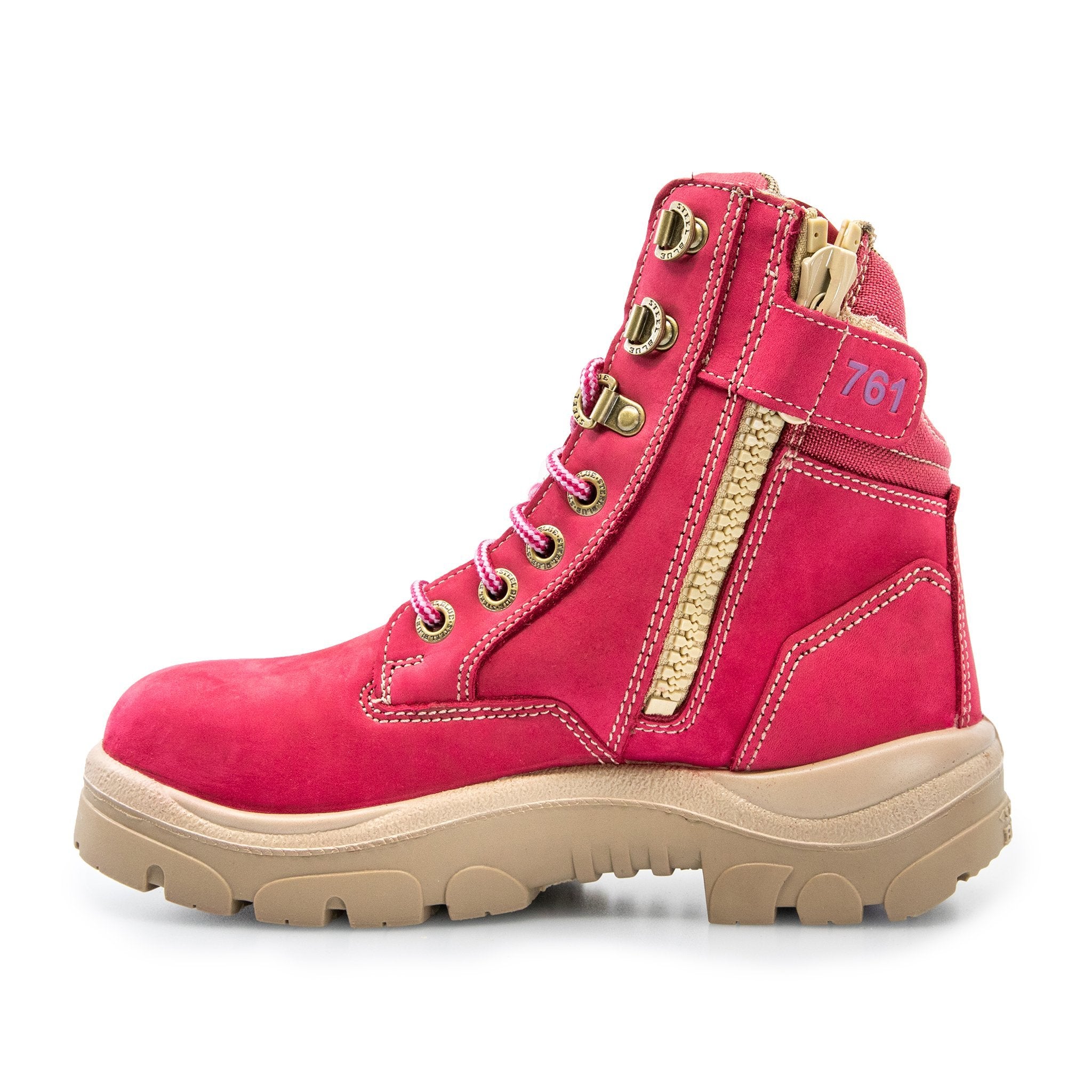 Ladies pink safety on sale boots