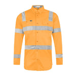 STRETCH L/S VIC RAIL COMPLIANT HI-VIS SHIRT WITH REFLECTIVE TAPE - BAD WORKWEAR